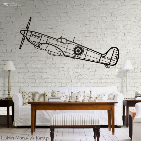 Samolot Supermarine Spitfire - Dekoracja ścienna 3D - obrazek 3
