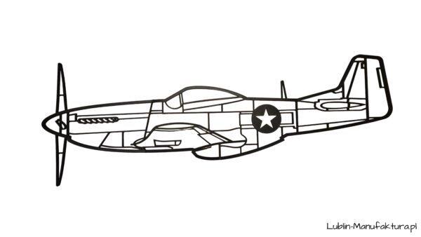 P-51 Mustang - Dekoracja ścienna 3D - obrazek 4