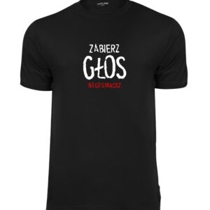 Koszulka ZABIERZ GŁOS czarna-1