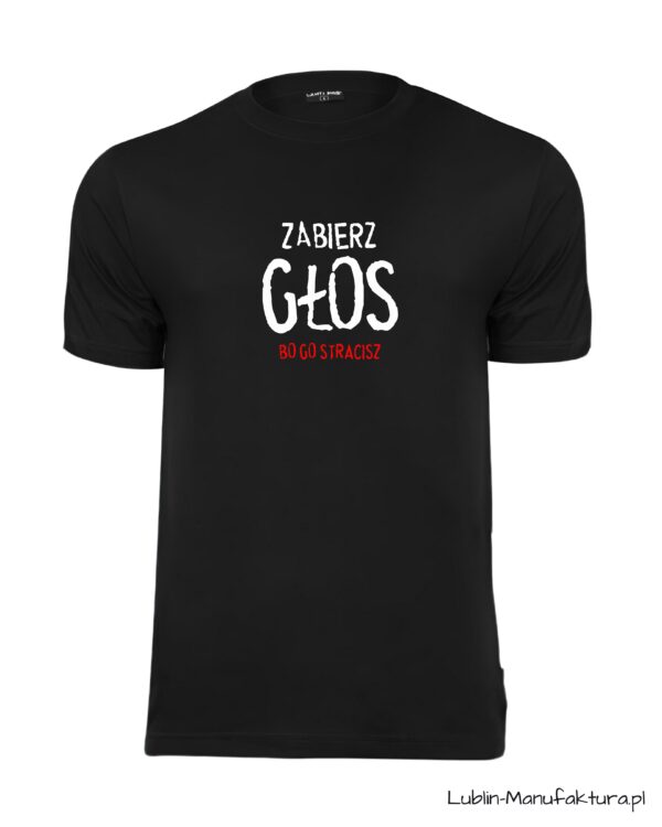 Koszulka ZABIERZ GŁOS czarna-1