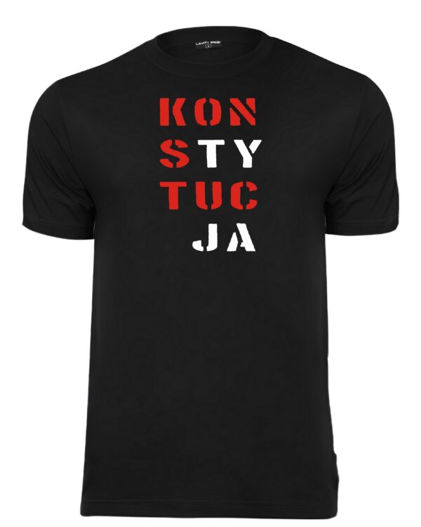 Koszulka - KONSTYTUCJA -  czarna