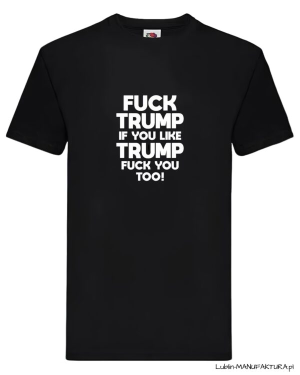 Koszulka - Fuck Trump - czarna-1