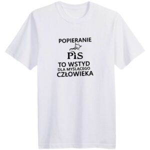 Koszulka - PIS Wstyd -  biała